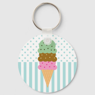 Ice Cream Cone-Sleutelhanger Sleutelhanger