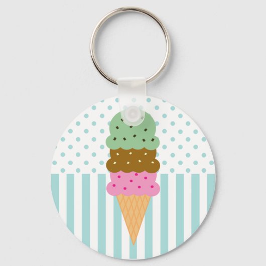 Ice Cream Cone-Sleutelhanger Sleutelhanger (Voorkant)