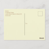 Ice Cream Cone Social Flyers Invitation Yellow Briefkaart (Achterkant)