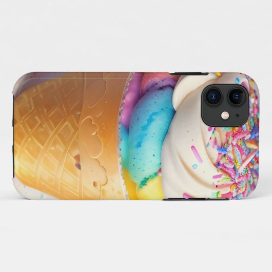 Ice Cream Cone Sprinkles Case-Mate iPhone Case (Achterkant (horizontaal))