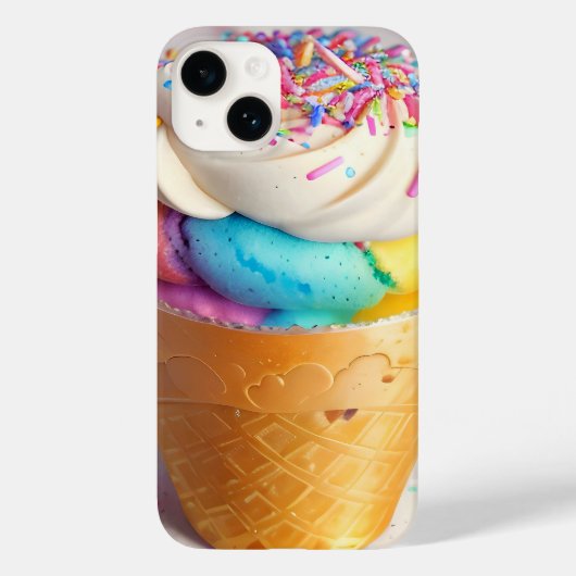 Ice Cream Cone Sprinkles Case-Mate iPhone Case (Achterkant)