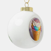 Ice Cream Cone Sprinkles Keramische Bal Ornament (Links)