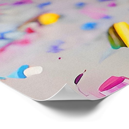 Ice Cream Cone Sprinkles Poster (Hoek)