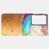 Ice Cream Cone Sprinkles Samsung Galaxy Hoesje (Achterkant horizontaal)