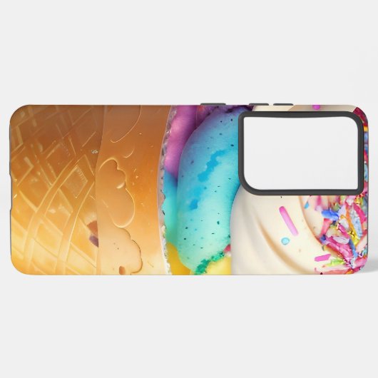 Ice Cream Cone Sprinkles Samsung Galaxy Hoesje (Achterkant horizontaal)