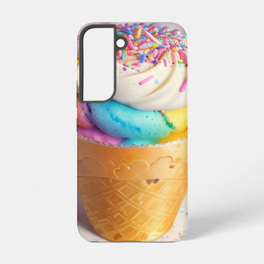Ice Cream Cone Sprinkles Samsung Galaxy Hoesje (Achterkant)
