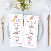 Ice Cream Cone Sprinkles Zoet Verjaardagsfeestje V