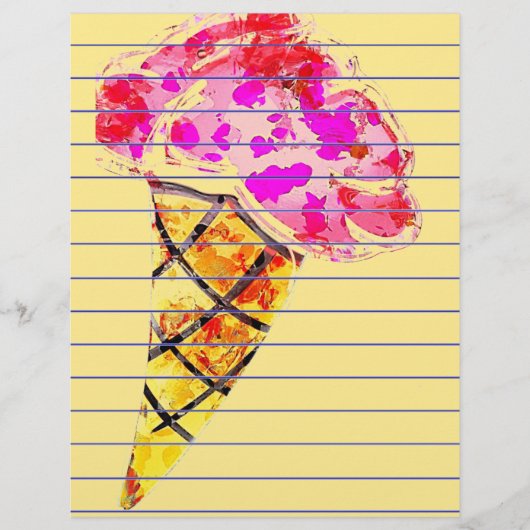 Ice Cream Cone Stationery (Voorkant)