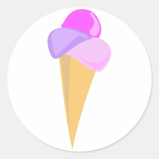 Ice Cream Cone Sticker (Voorkant)