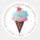 Ice Cream Cone Sticker (Voorkant)