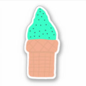 Ice Cream Cone Sticker (Voorkant)