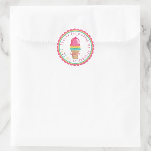 Ice Cream Cone Stickers (Tas)