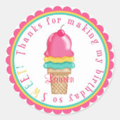 Ice Cream Cone Stickers (Voorkant)
