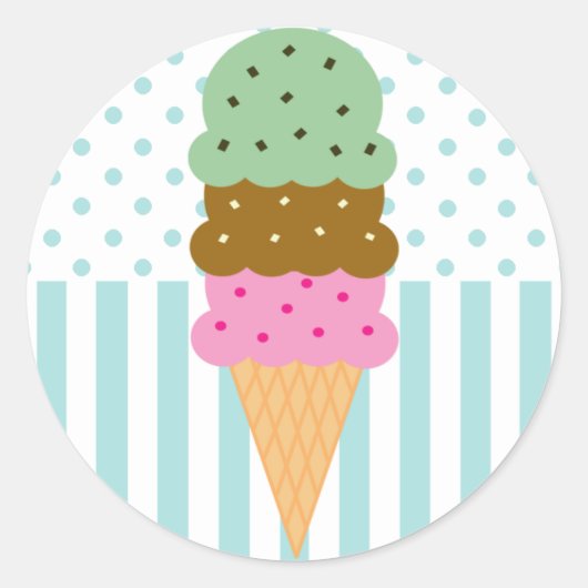 Ice Cream Cone Stickers (Voorkant)