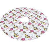 Ice Cream Cone Sundae Shake Banana Split Kerstboom Rok (Gekanteld)