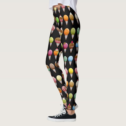 Ice Cream Cone Sweet gearomatiseerd Leggings (Links)