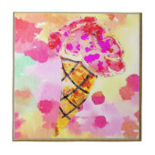Ice Cream Cone Tile Tegeltje (Voorkant)