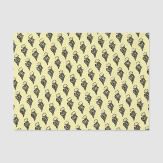Ice Cream Cone Tissuepapier (Voorkant)