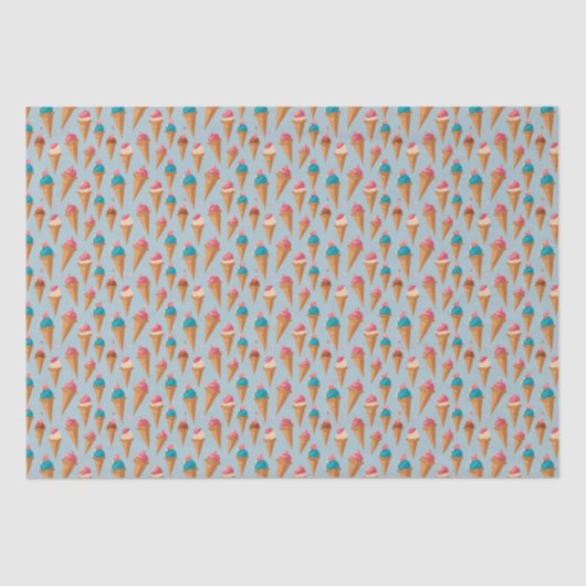 Ice Cream Cone Tissuepapier (Voorkant)