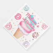 Ice Cream Cone verjaardagsfeestjes servetten (Hoek)