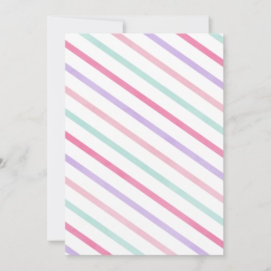 Ice Cream Cone Verjaardagsfeestuitnodiging Kaart (Achterkant)