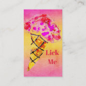 Ice Cream Cone Visitekaartje (Achterkant)