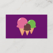 Ice Cream Cone-Visitekaartjes Visitekaartje (Achterkant)