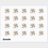 Ice Cream Cone Vrijgezellenfeest Envelope Seal Ronde Sticker (Vel)