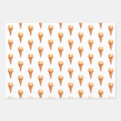 Ice Cream Cone Waterverf Wrapping Paper (Voorkant)