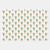 Ice Cream Cone Waterverf Wrapping Paper (Voorkant 3)