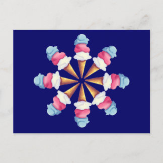 ICE CREAM CONE WHEEL VAN SHARON SHARPE BRIEFKAART