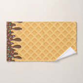 Ice Cream Cone with Driving Frosting & Sprinkles Bad Handdoek (Handdoek)