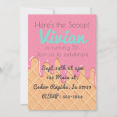 Ice Cream Cone with sprinkles Fun Kaart (Voorkant)