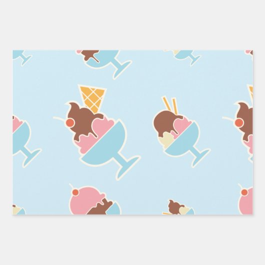 Ice Cream Cone Wrapping Paper (Voorkant 3)