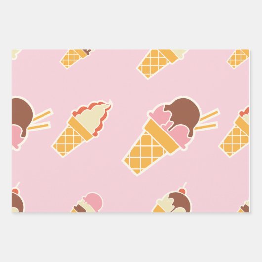Ice Cream Cone Wrapping Paper (Voorkant 2)