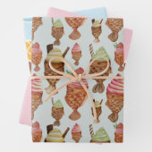 Ice Cream Cone Wrapping Paper (In situ)