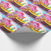 Ice Cream Cone Wrapping Paper Cadeaupapier (Hoek)