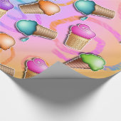 ICE CREAM CONE WRAPPING PAPIER (Hoek)