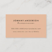 Ice Cream Cone Zwart Sinaasappel Visitekaartje (Achterkant)