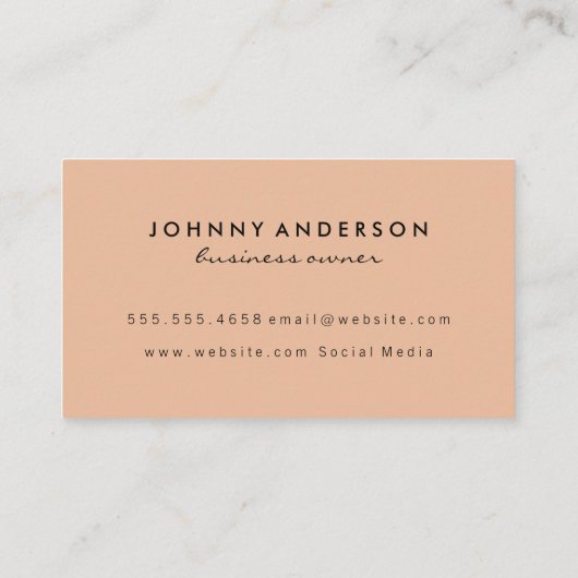 Ice Cream Cone Zwart Sinaasappel Visitekaartje (Achterkant)