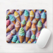 Ice Cream Cones Abstract Muismat (Met muis)