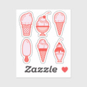 Ice Cream cones and sundaes stickers (Vel)