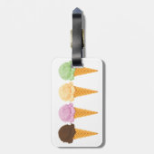 Ice Cream Cones Bagagelabel (Achterkant verticaal)