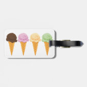 Ice Cream Cones Bagagelabel (Achterkant horizontaal)