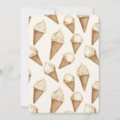 Ice Cream Cones Birthday Kaart (Achterkant)