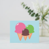Ice Cream Cones Briefkaart (Staand voorkant)