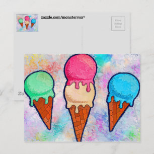 Ice Cream Cones Briefkaart