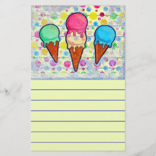 Ice Cream Cones Briefpapier