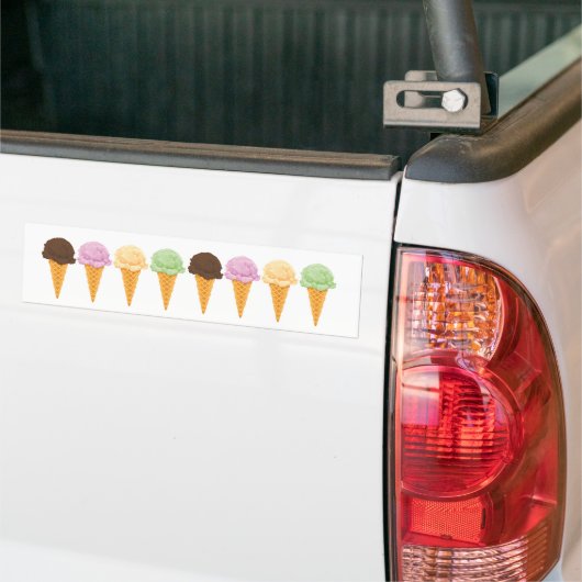 Ice Cream Cones Bumpersticker (Op Truck)