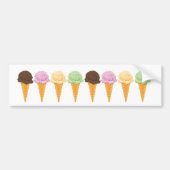 Ice Cream Cones Bumpersticker (Voorkant)